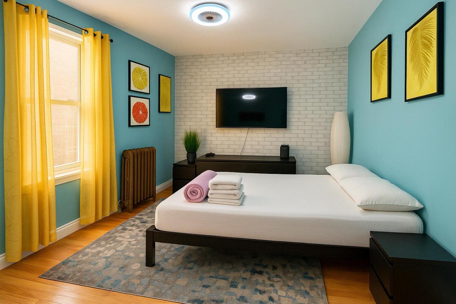 Modern Xl Queen Room Comfort & Character In Harlem New York Eksteriør billede