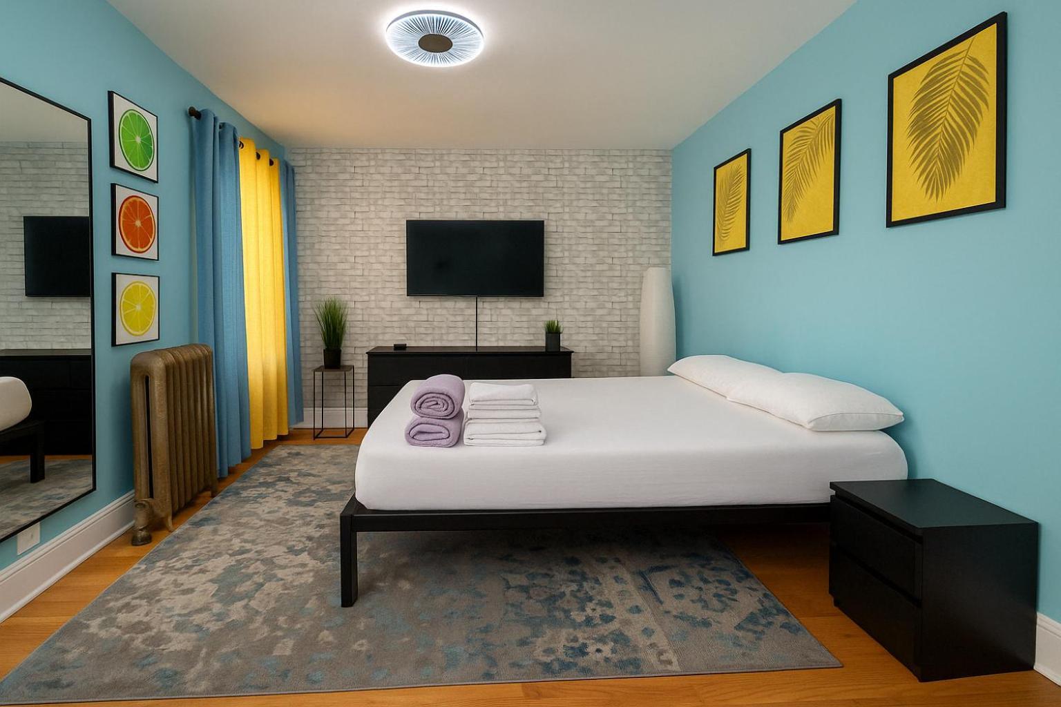 Modern Xl Queen Room Comfort & Character In Harlem New York Eksteriør billede